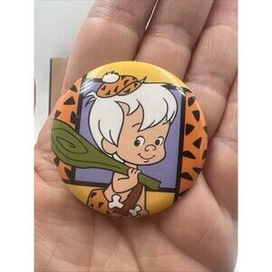 Vintage The Flintstones BAMM BAMM Pinback Button Pin 1994 Hanna Barbera